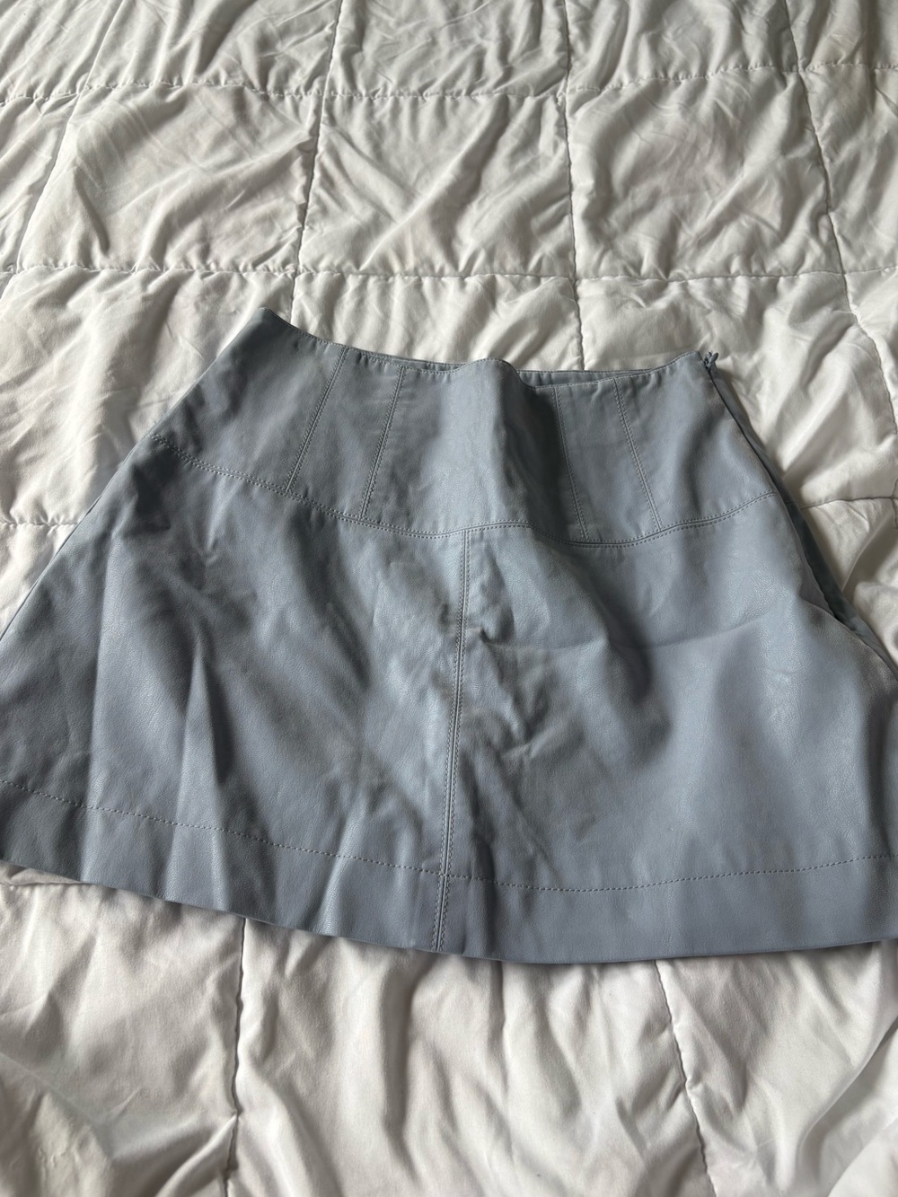 Free people Pleather mini Skirt-Blue
